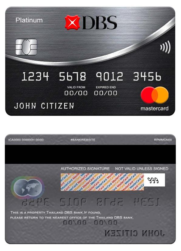 Thailand DBS bank mastercard platinum